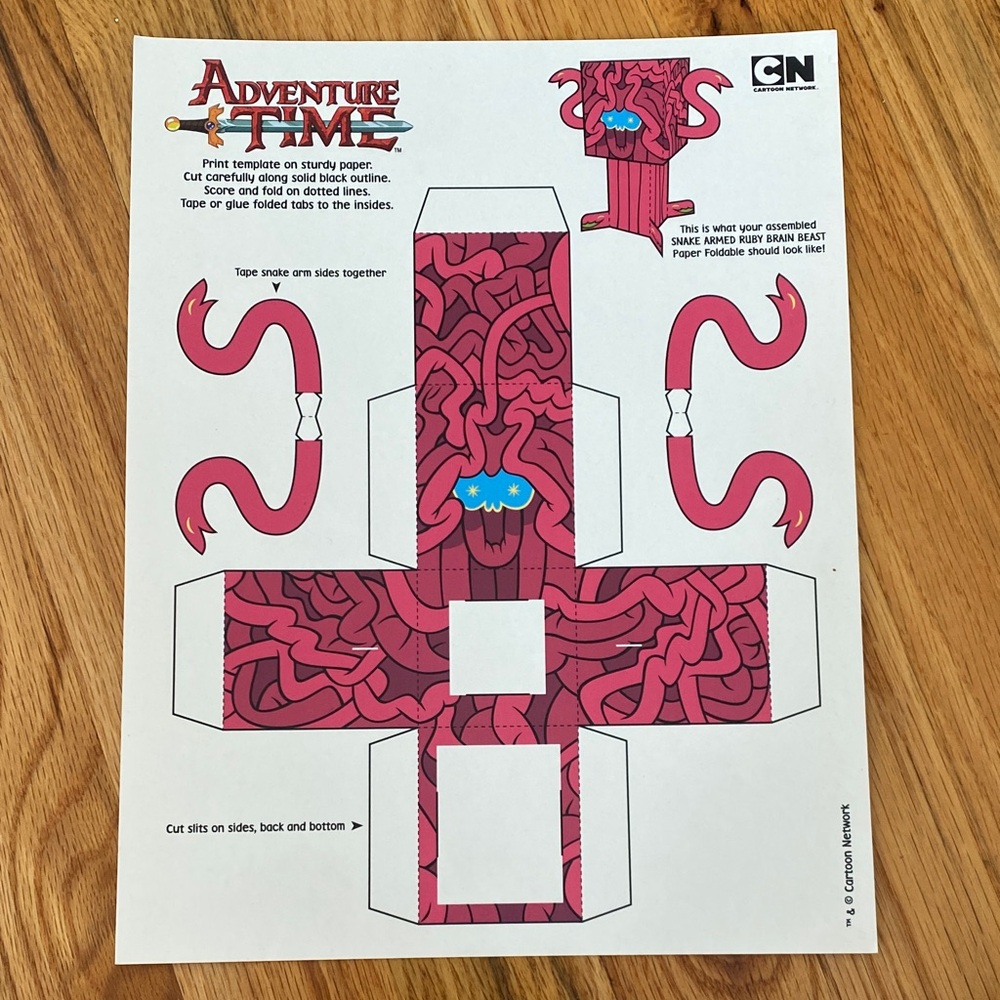 Adventure Time Paper Craft Set & Tattoo Pack - Picture 3 of 7